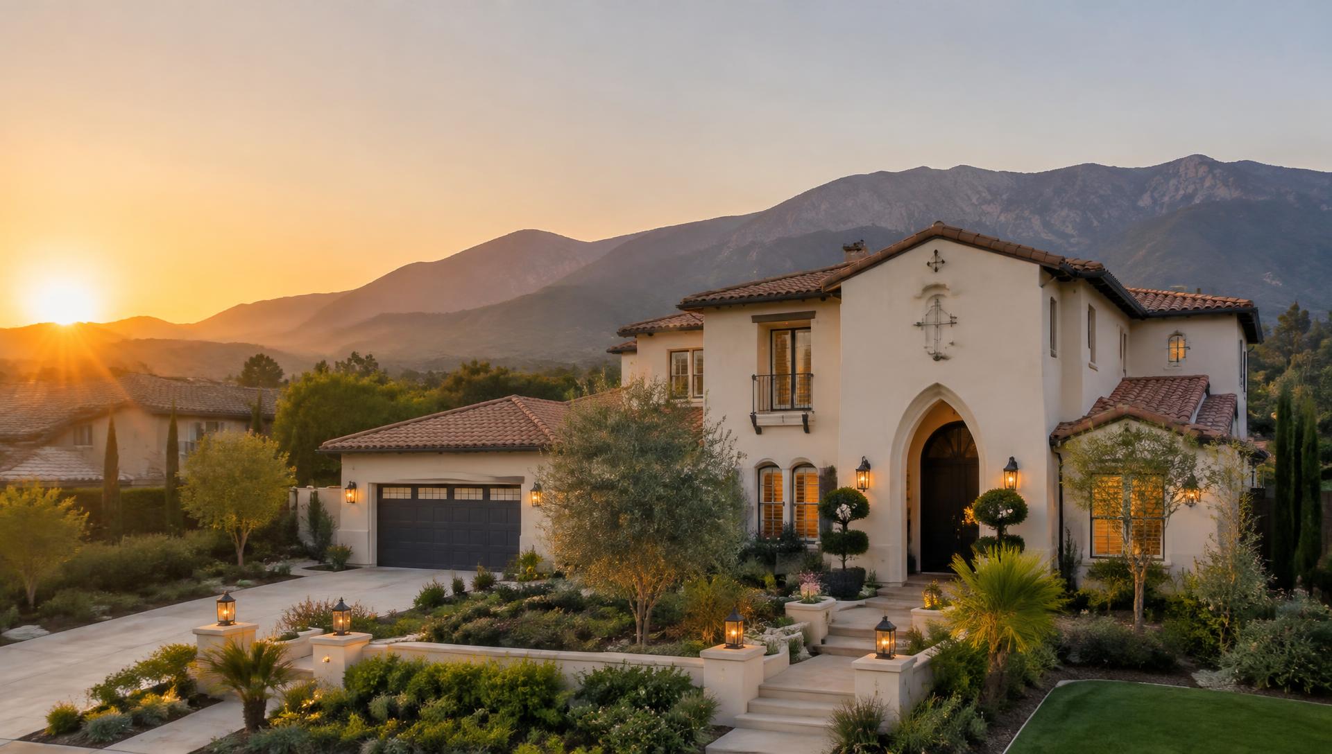 Spanish-style home with mountain views in Rancho Cucamonga